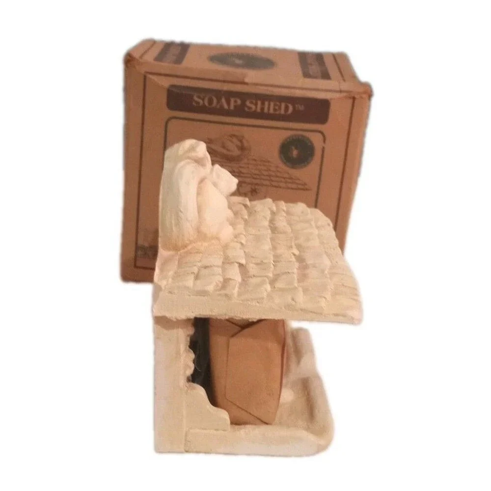 SOAP SHED Soap Bar Holder Squirrel Wall Mount Soap Dish 6 x 5 x 3